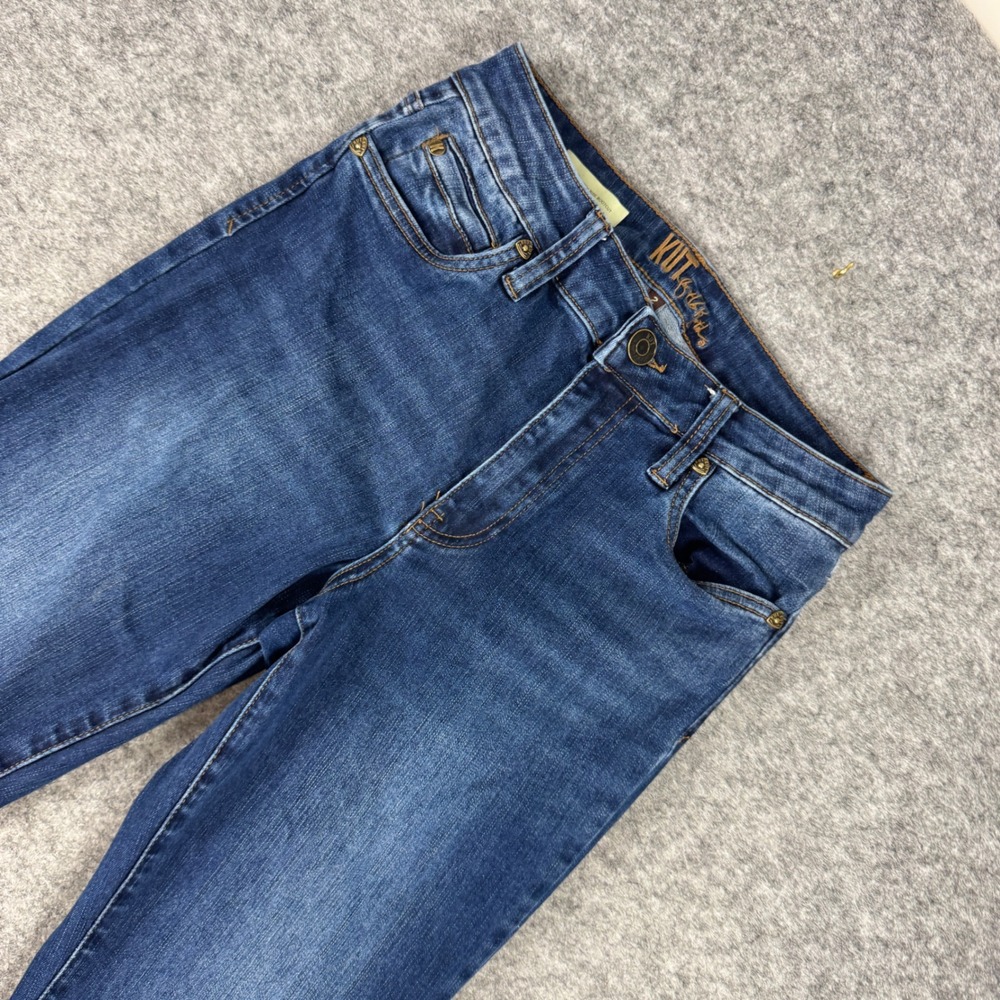 Kut from the Kloth Nicole High Rise Bootcut Jeans Dark Wash Blue Size 2